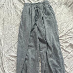 grey baggy sweatpants